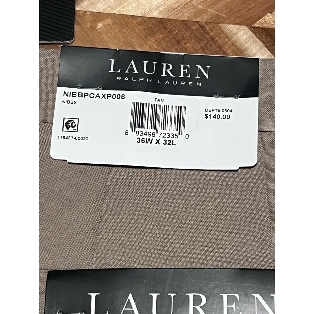 Ralph Lauren Dress Pants Size 36W X 32L NWT Ultraflex‎ High Performance Wool